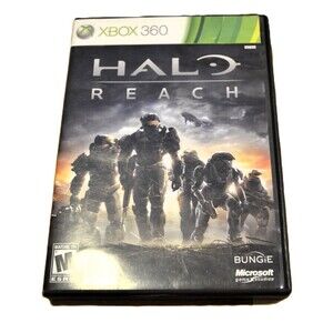 Halo: Reach (Microsoft Xbox 360, 2010) Complete Black Case W/ Insert